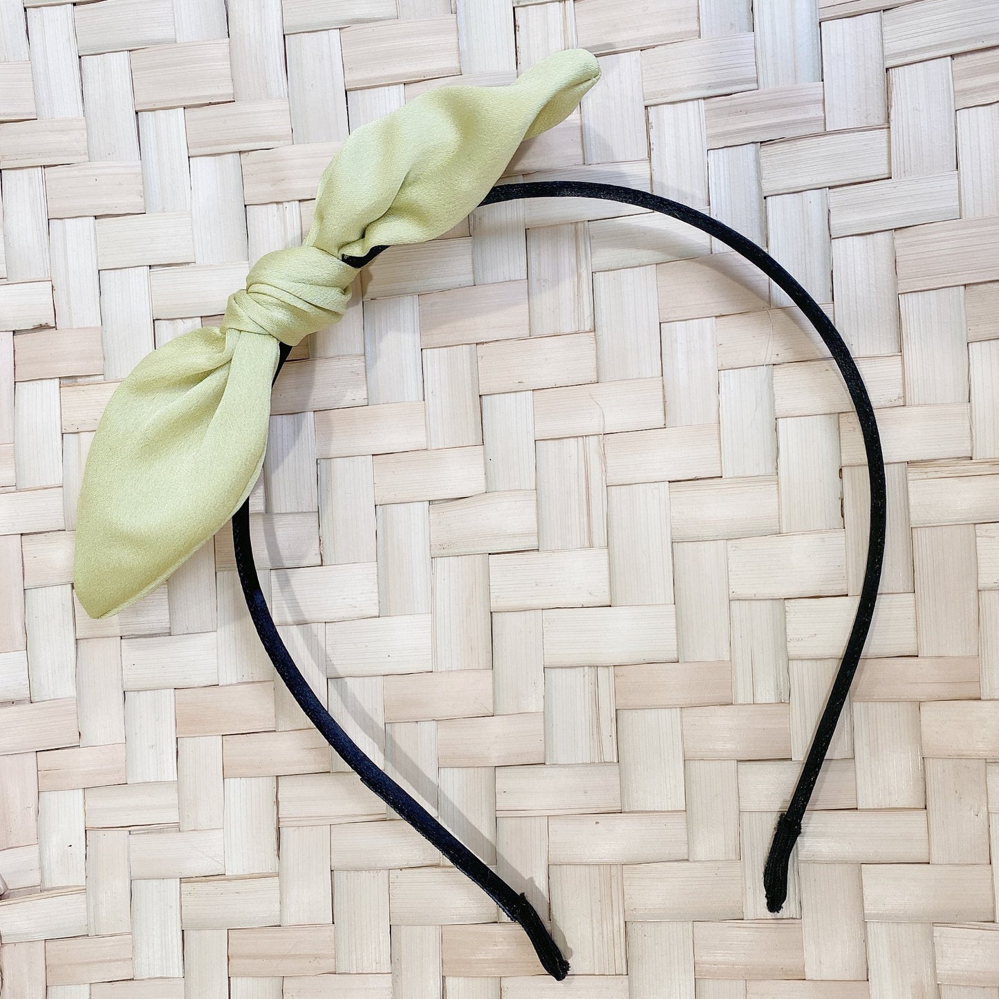 SATIN BOW HEADBAND